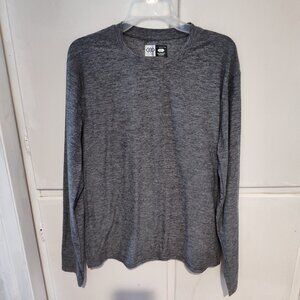 Leg3nd Men's L Gray Long Sleeve breathable shirt